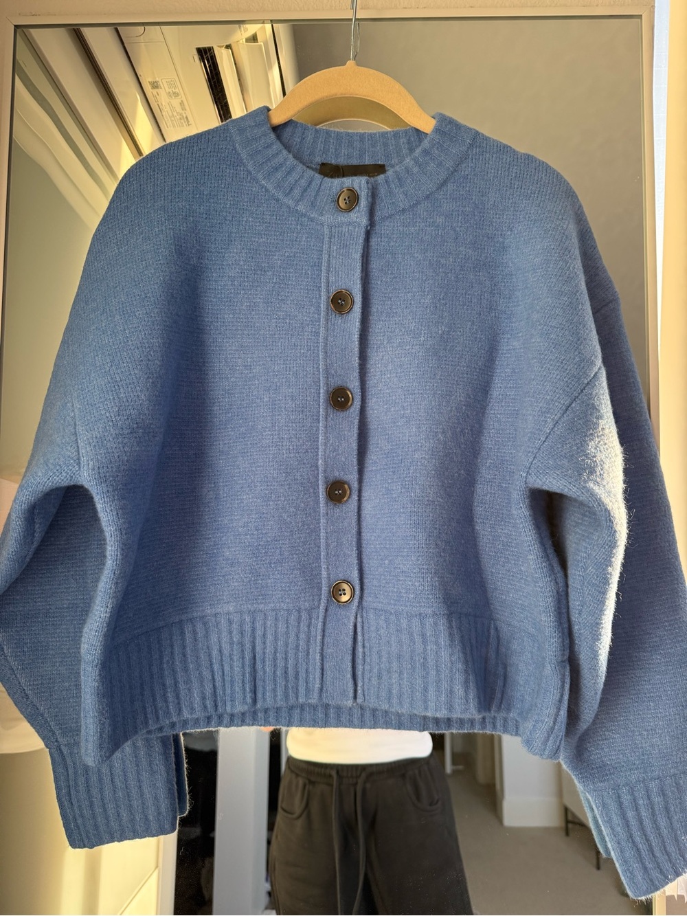 Zara Soft Knit Button Cardigan NWT | Size S | Blue - Picture 5 of 7